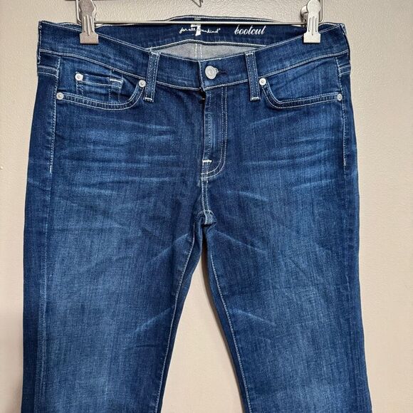 7 for all mankind boot cut dark wash jeans size 30 - Picture 3 of 7
